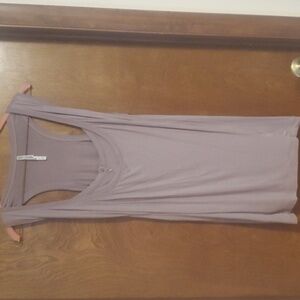 Pure & Simple Gray Sleeveless Summer Dress L NWOT